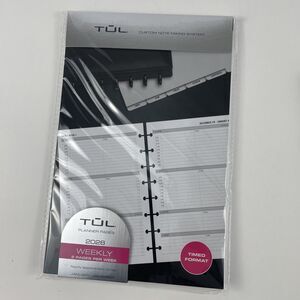 2026 TUL Discbound Weekly Planner Refill Pages, Junior Size, January To December
